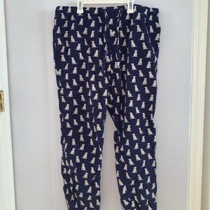 dog print pajama pants